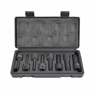 AWTOOLS KLUCZE UDAROWE TRZPIENIOWE TORX 8szt BLACK LINE
