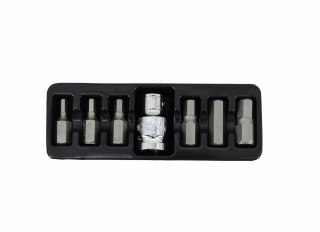 AWTOOLS KOŃCÓWKI IMBUS. 7cz. 4-12mm + ADAPTER BLACK LINE