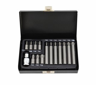 AWTOOLS KOŃCÓWKI TORX 15cz. Z OTWOREMBLACK LINE
