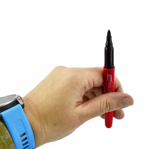 AWTOOLS MARKERY CIENKIE CZARNE 5szt.