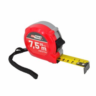 AWTOOLS MIARA ZWIJANA COMPACT 7,5m x 25mm ABS 2-STOP