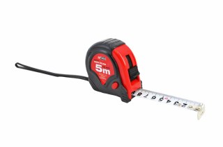 AWTOOLS MIARA ZWIJANA CZERWONO-CZARNA 10m x 25mm ABS TPR 2-STOP