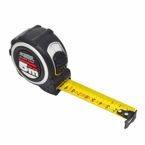 AWTOOLS MIARA ZWIJANA DWUSTRONNA 5m x 25mm ABS TPR 1-STOP