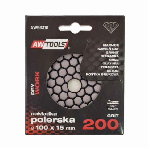 AWTOOLS NAKŁADKA POLERSKA 100mm GR. 200 S NA SUCHO