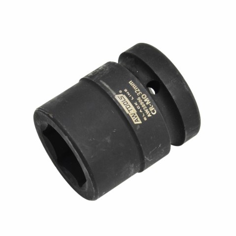AWTOOLS NASADKA UDAROWA 6K 1" KRÓTKA 33 mm BLACK LINE