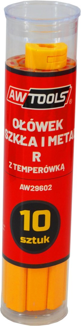 AWTOOLS OŁÓWEK DO SZKŁA I METALU R ŻÓŁTY 10szt.