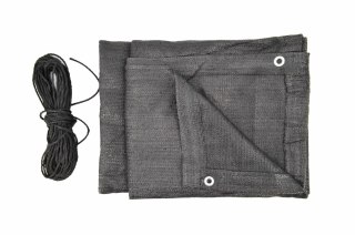 AWTOOLS OSŁONA BALKONOWA 1*5m 180gZ OCZKAMI SZARA UV