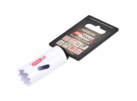 AWTOOLS OTWORNICA BIMETALOWA HSS-Co 8% 22mm BLACK LINE