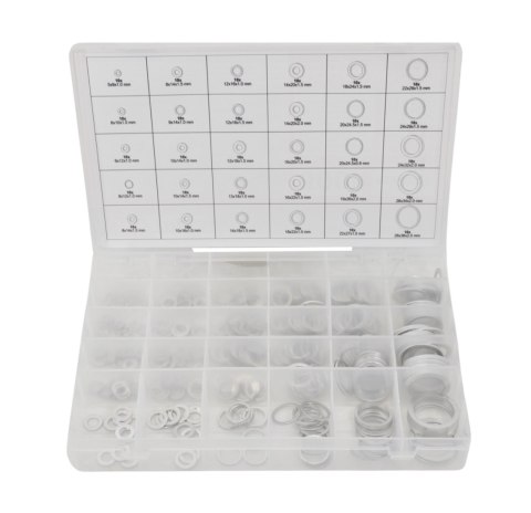 AWTOOLS PODKŁADKI ALUMINIOWE 300szt. MIX