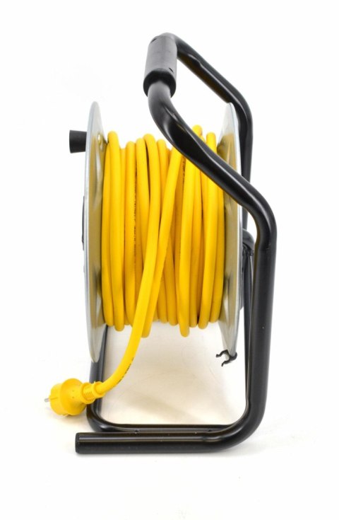 AWTOOLS PRZEDŁUŻACZ BĘBEN METAL 40m 3x2,5mmŻÓŁTY HEAVY DUTY 16A / 3680W / IP44