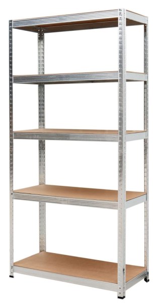 AWTOOLS REGAŁ 5 PÓŁEK 180x90x40 NOŚNOŚĆ 175kg / 3,3mm - WCISKANY SZYBKI MONTAŻ