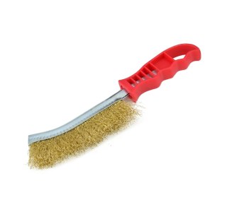 AWTOOLS SZCZOTKA DRUCIANA MOSIĘŻNA 250mm / RĄCZKA PCV