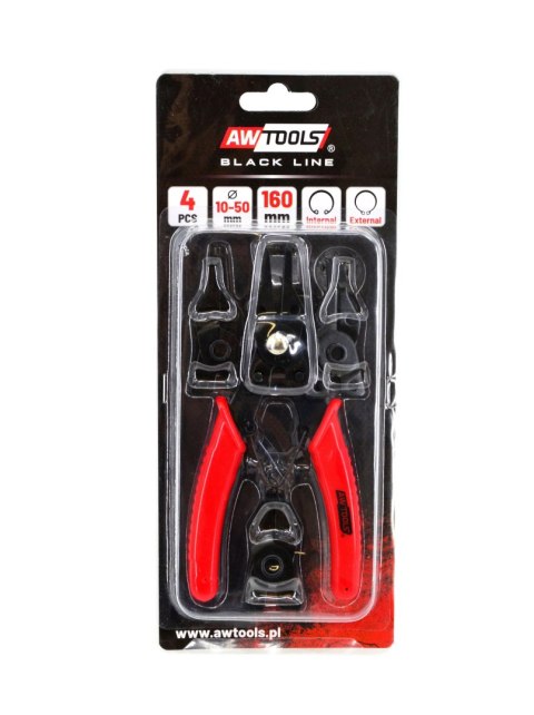 AWTOOLS SZCZYPCE SEG. 160mm WEW. I ZEW. 4szt WYMIENNE KOŃCÓWKI BLACK LINE