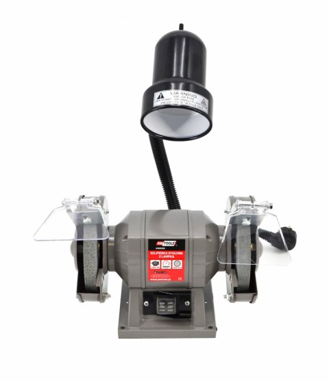 AWTOOLS SZLIFIERKA STOŁOWA Z LAMPKĄ 150mm 300W 40537