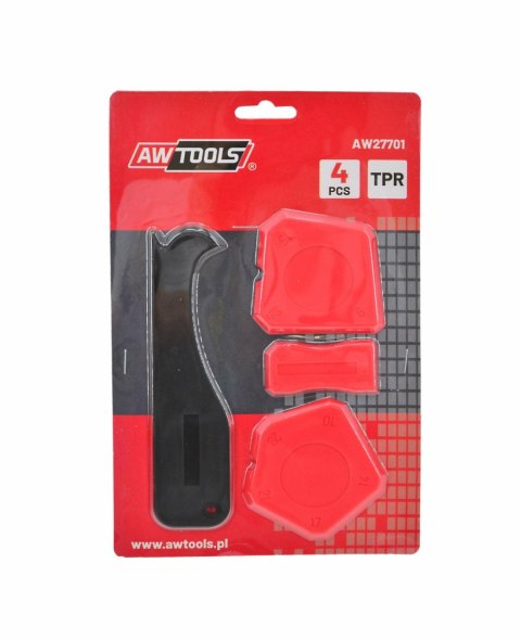 AWTOOLS SZPACHLE DO SIL. Z OBCINAKIEM 4szt