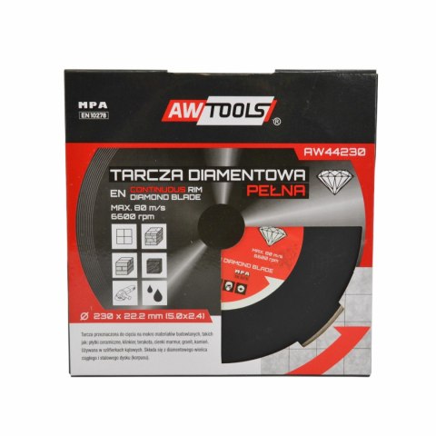 AWTOOLS TARCZA DIAMENTOWA 250x25,4 / PEŁNA