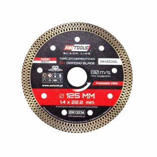 AWTOOLS TARCZA DIAMENTOWA 125x1,4X22,2 / PEŁNA CERAMIC PRO BLACK LINE