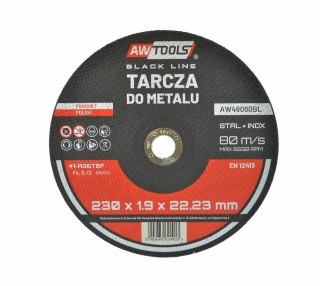 AWTOOLS TARCZA DO METALU 230*1,9mm BLACK LINE