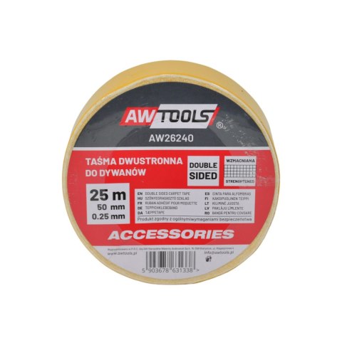 AWTOOLS TAŚMA DWUSTRONNA DO DYWANÓW
