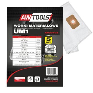 AWTOOLS WORKI Z MIKROWŁÓKNINY kpl.5szt. UM1 GAS35/VC3011L/VC3510L/VC3511L/S44