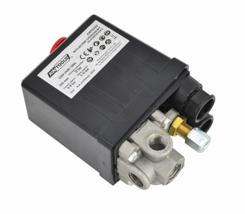 AWTOOLS WYŁĄCZNIK CIŚNIENIOWY KOMPRESORA 230V 3 WEJŚCIA 1/4"