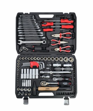 AWTOOLS ZESTAW KLUCZY 122el 1/2" / 1/4" BLACK LINE