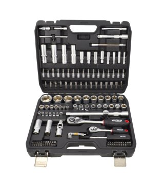 AWTOOLS ZESTAW KLUCZY 144el. 1/2" / 1/4" BLACK LINE