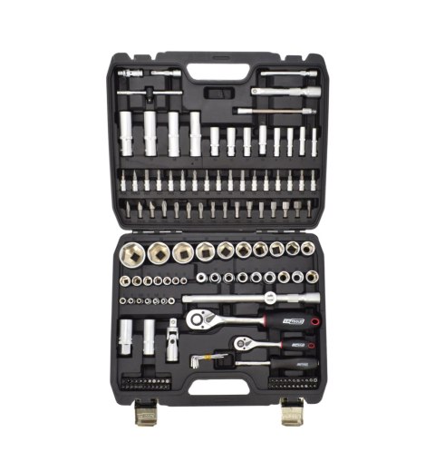 AWTOOLS ZESTAW KLUCZY 144el. 1/2" / 1/4" BLACK LINE
