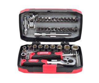 AWTOOLS ZESTAW KLUCZY 38el. 1/4" BLACK LINE