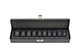 AWTOOLS ZESTAW NASADEK UDAROWYCH 1/2" 10cz. 10-22mm/KRÓTKIE BLACK LINE