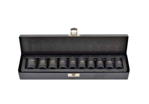 AWTOOLS ZESTAW NASADEK UDAROWYCH 1/2" 10cz. 10-22mm/KRÓTKIE BLACK LINE