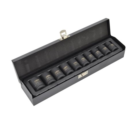 AWTOOLS ZESTAW NASADEK UDAROWYCH 1/2" 10cz. 10-22mm/KRÓTKIE BLACK LINE