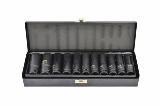 AWTOOLS ZESTAW NASADEK UDAROWYCH 1/2" 11cz. 10-24mm DŁUGIE BLACK LINE