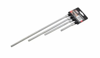 AWTOOLS ZESTAW PRZEDŁUŻEK 1/4" 4cz. 75mm, 150mm, 225mm, 300mm. BLACK LINE