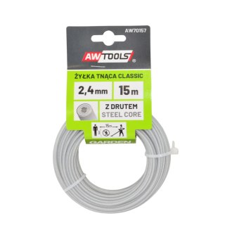 AWTOOLS ŻYŁKA TNĄCA CLASSIC 2,7x15m/ OKRĄGŁA Z RDZENIEM