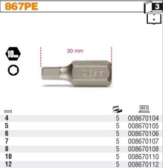 BETA KOŃCÓWKA IMBUS 12x30mm 6-KĄT.10mm ...